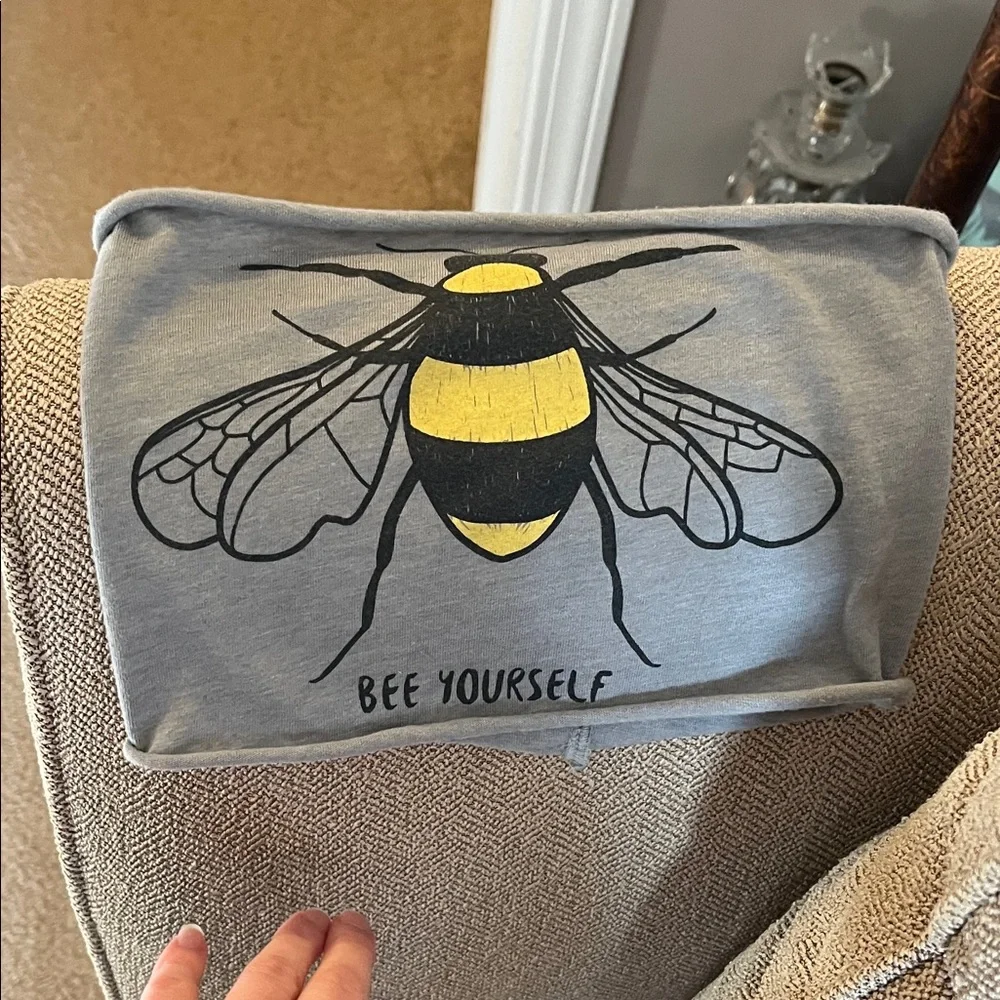 Bee Yourself Gray and Yellow Bohemian Headband
